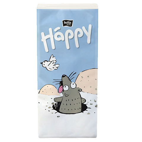 Платочки бумажные гигиенические Bella Baby Happy, 3-сл.  10 шт.