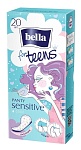 Прокладки ежедневные Ультратонкиеbella for teens Sensitive, 20 шт.
