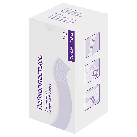 Лейкопластырь фиксирующий ленточный , нестерильный 15 см x 10 м, 1 шт