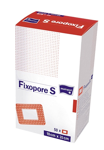 Послеоперационная повязка Fixopore S 10х20 см A`50 с впитывающей прокладкой