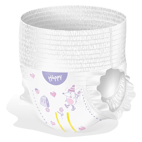 Подгузники-трусики bella baby Happy с каналами, размер 5 (11–18 кг), 56 шт.