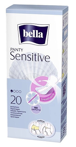 Прокладки ежедневные bella Panty Sensitive, 20 шт.    