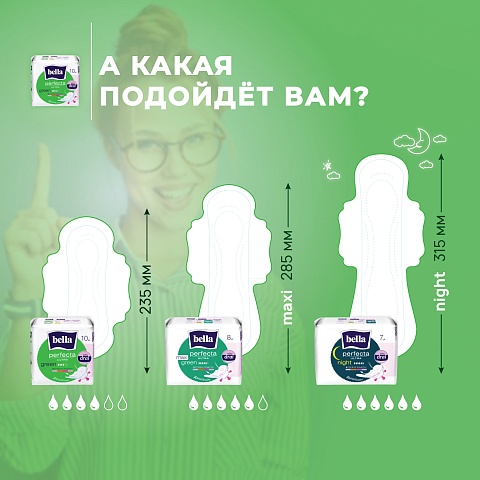 Прокладки женские Bella Perfecta Ultra Green, 10 шт.