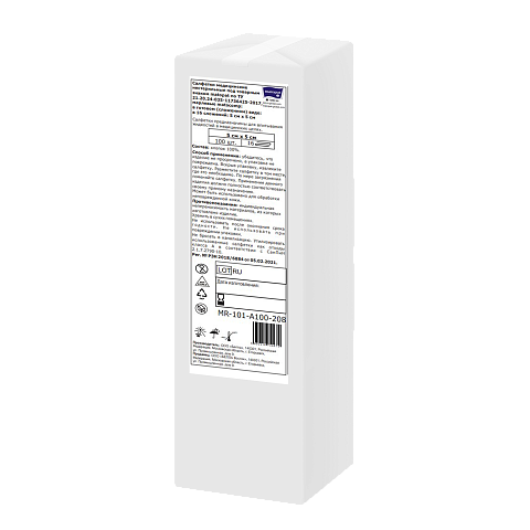 Салфетки Matocomp, марлевые нестерильные 5 х 5 см, 16-сл., плотность 23 г/м², 100 шт./уп.