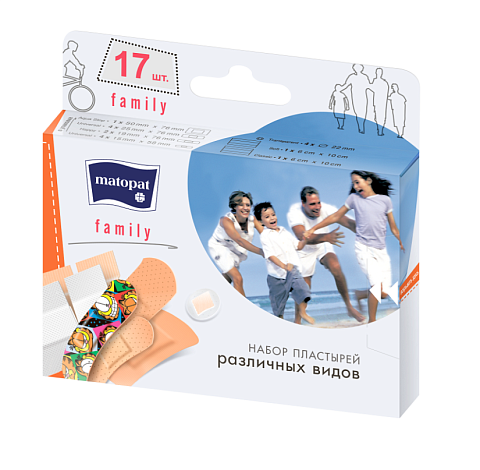 Косметические пластыри matopat Family, 17 шт.