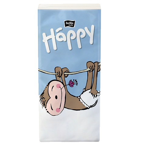 Платочки бумажные гигиенические Bella Baby Happy, 3-сл.  10 шт.