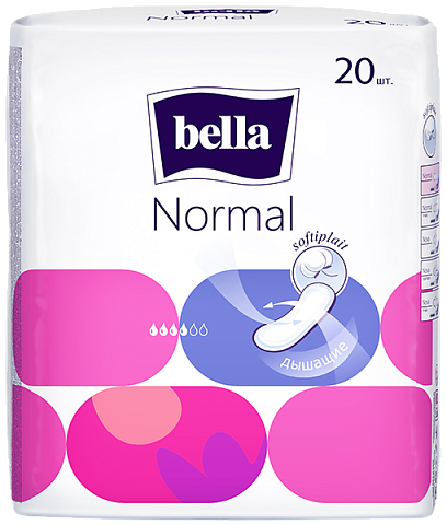 Гигиенические женские прокладки Bella Normal по 20 шт.