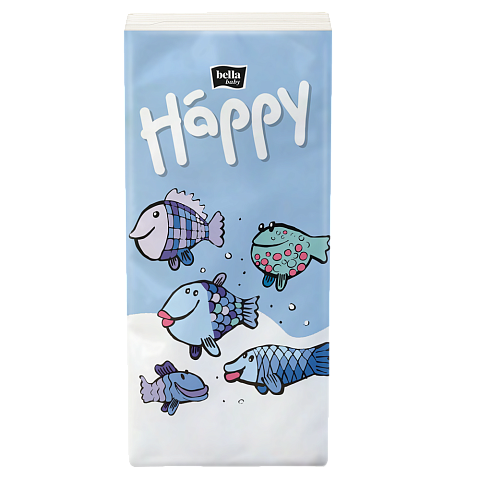 Платочки бумажные гигиенические Bella Baby Happy, 3-сл.  10 шт.