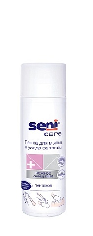 Пенка для мытья и ухода за телом Seni Care, 250 мл.