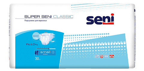 Подгузники для взрослых Super Seni Classic Small 30 шт. (55-80 см)