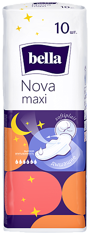 Гигиенические женские прокладки  bella Nova Maxi, 10 шт.