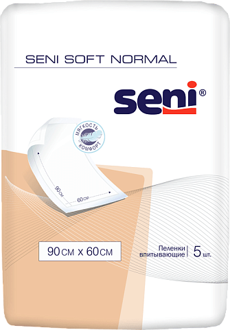 Впитывающие пеленки Seni Soft Normal 90 x 60 см, 5 шт. 