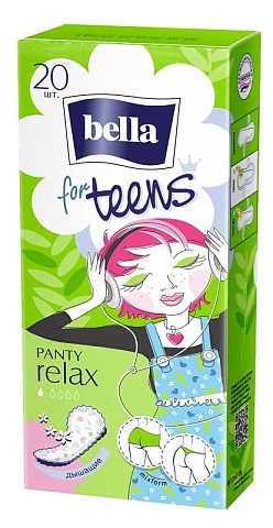 Прокладки ежедневные bella for teens Relax Deo, 20 шт.