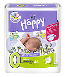 Подгузники детские Happy Before Newborn, вес до 2кг., 25 шт. 