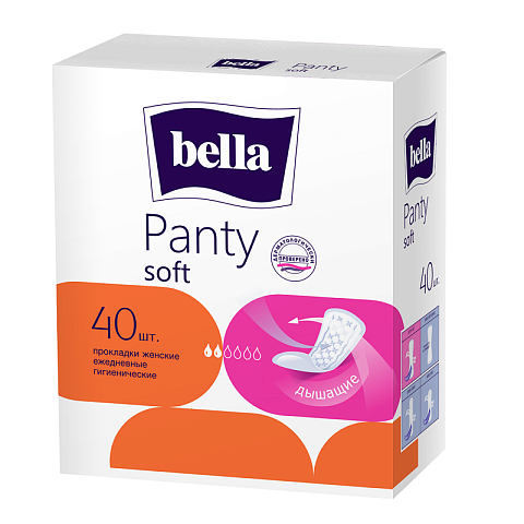 Прокладки ежедневные bella Panty soft, 40 шт.