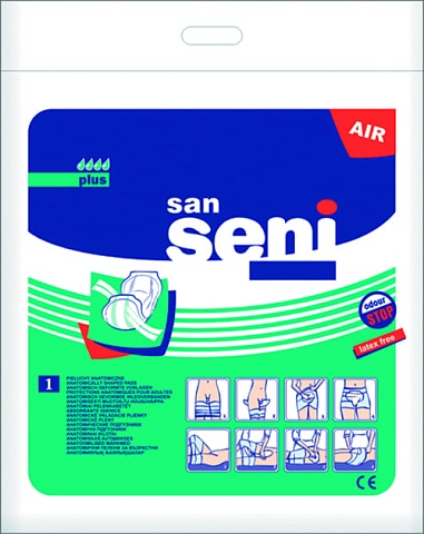 Подгузники  анатомические  San Seni  Plus, 1 шт.