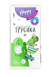 Подгузники-трусики bella baby Happy с каналами, размер 4 (8–14 кг), 1 шт.