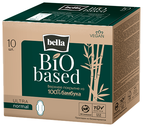Прокладки ультратонкие bella BiO based ULTRA normal, 10 шт
