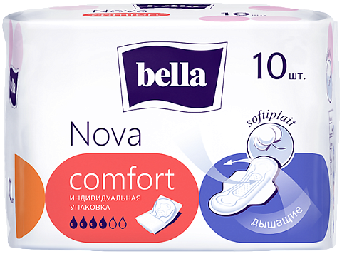 Гигиенические женские прокладки bella Nova comfort, 10 шт.