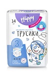 Подгузники-трусики bella baby Happy с каналами, размер 3 (6–11 кг), 14 шт.
